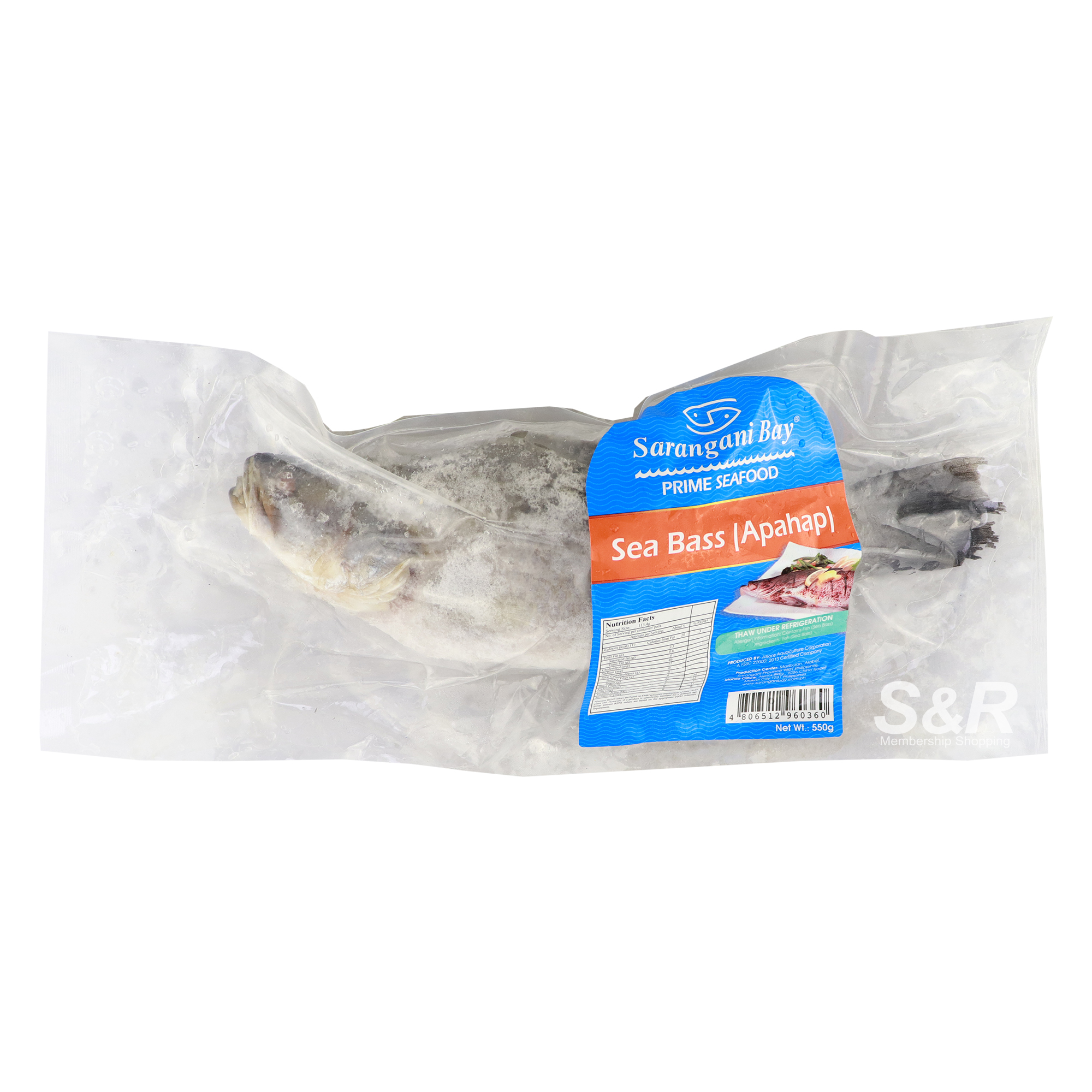 Sarangani Bay Sea Bass Apahap 550g